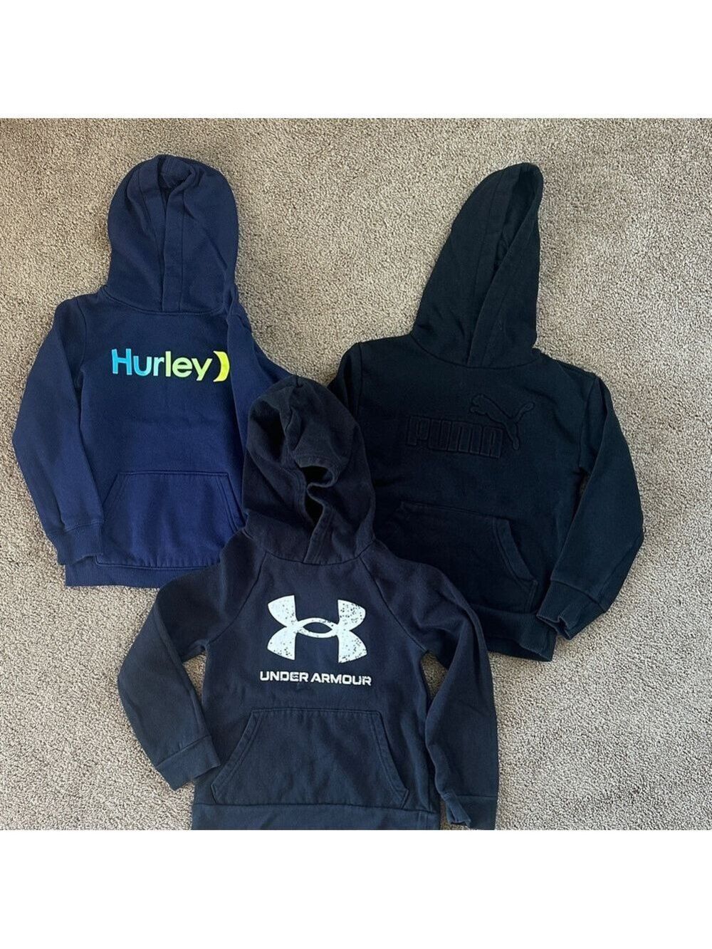 Kids' Navy and Black Hoodies 5/6